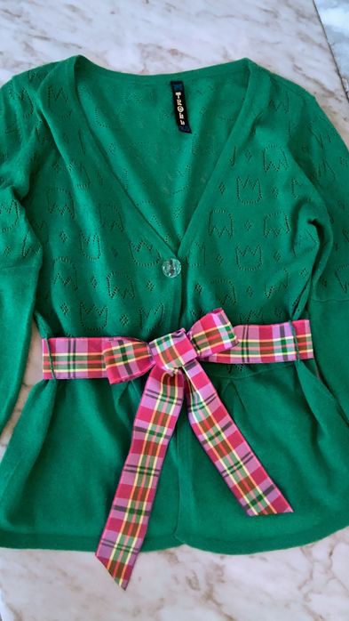 Ażurowy wiosenny sweterek,Troll r XS