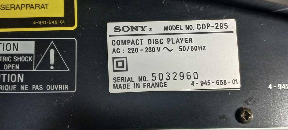 CD проигрыватель SONY CDP-295