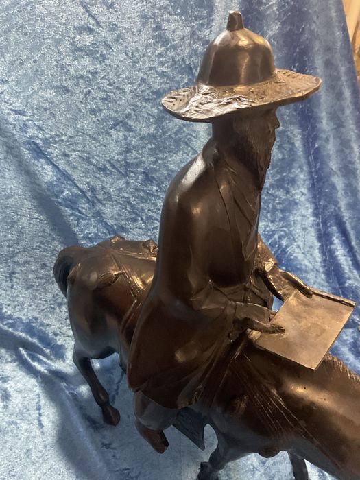 Escultura bronze Chinese statesman 41x44 cm. Anúncios abaixo