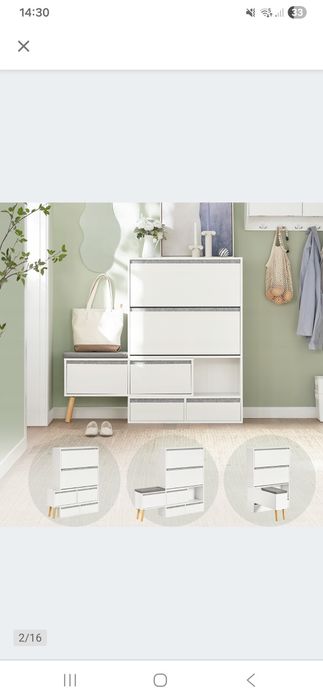 Szafka na buty z siedziskiem