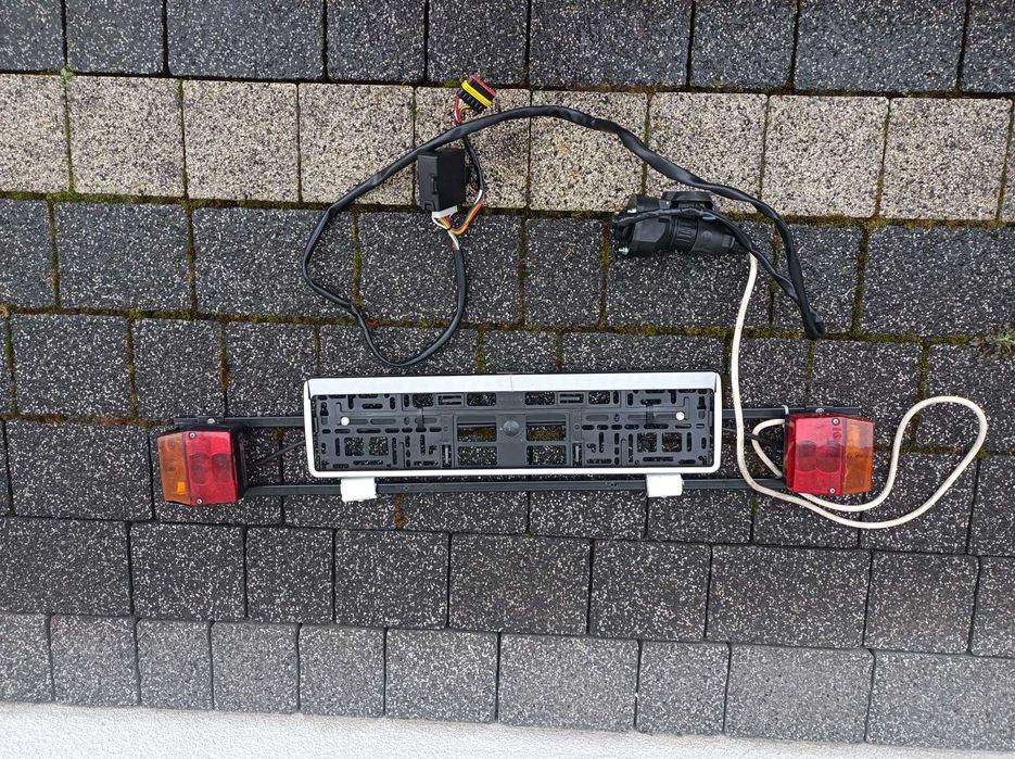 Listwa tablica rejestracji bagażnik rowerowy