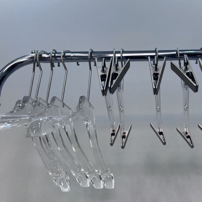 Вішалки акрилові прозор з подовженим крючком