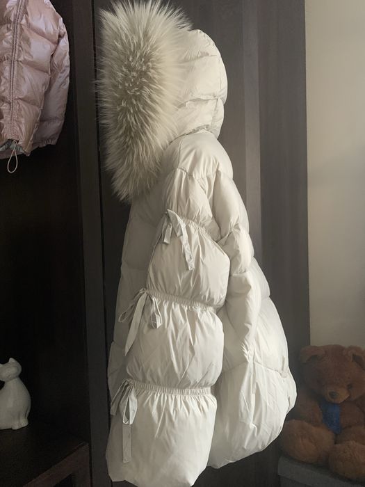 Kurtka puchowa z jenotem naturalnym