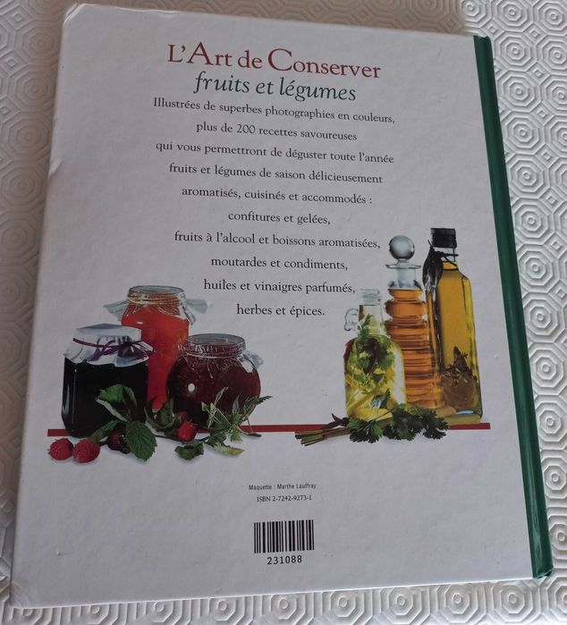 Livro de receitas em Francês