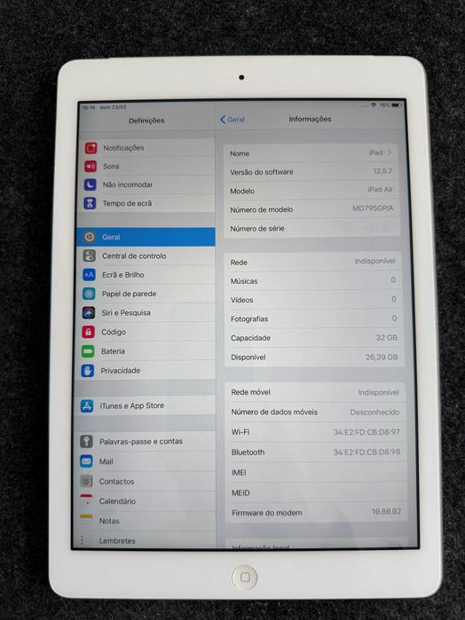 iPad Air 2013 com Cellular - 32GB