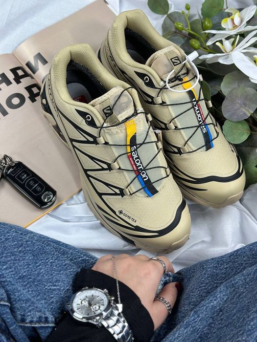 Salomon XT-6 Beige Gore Tex
