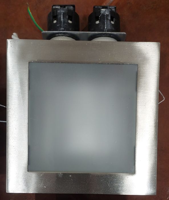 4 focos de iluminação inox