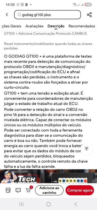 GODIAG GT100 AUTO TOOL OBDII Break out box Connector OBDII