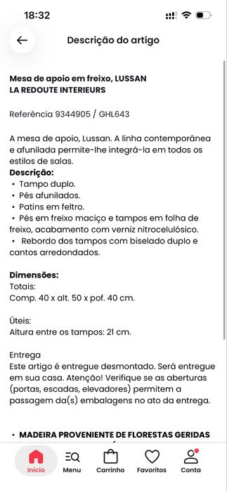 Mesas de cabeceiras / mesa de apoio La redoute