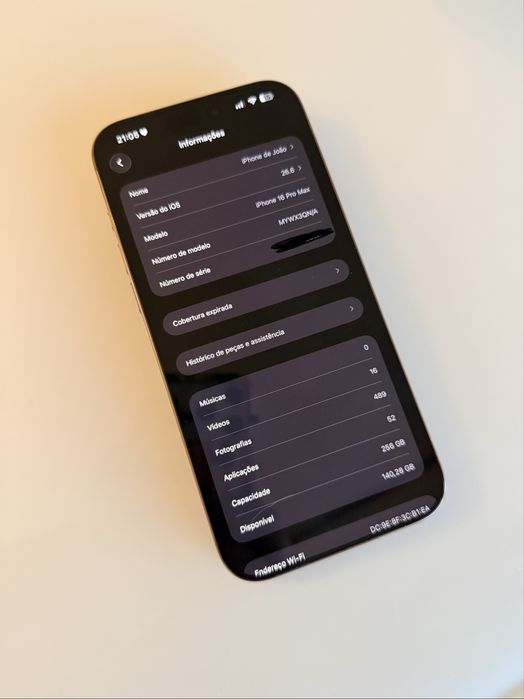 Iphone 16 Pro max Rosa