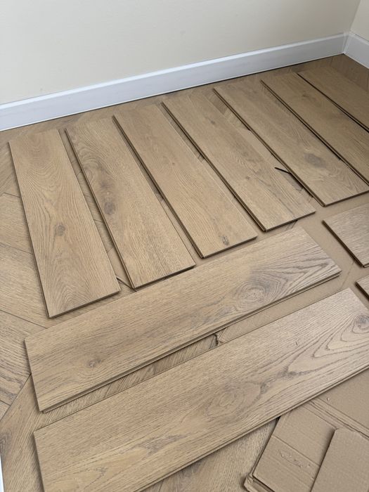 Залишок ламінату Alsafloor Baton Rompu 525 Herringbone Дуб Каліссон