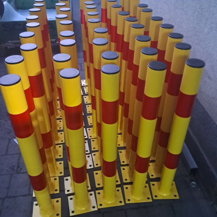 Słupek parkingowy  blokada ostrzegawczy