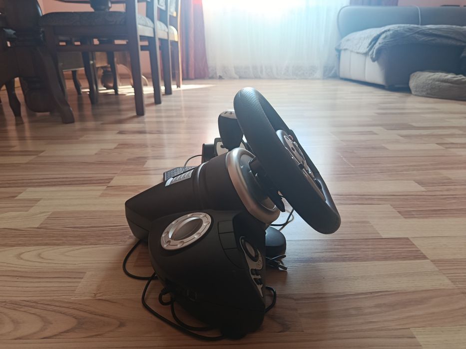 Дротове кермо Gembird STR-M-01 PC/PS3/PS4/Nintendo Black