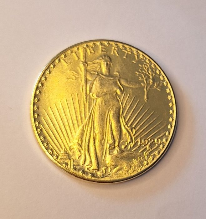 Piękna moneta 20 Dolarów 1929 Liberty kopia