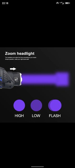 Czołówka UV, lampa uv, latarka UV bursztyn, klima