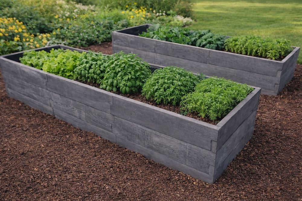 Warzywniak betonowy, donice