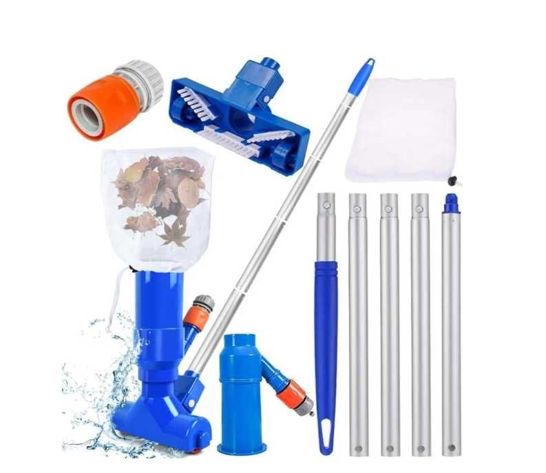 Zestaw do czyszczenia basenu oczka wodnego siatka odkurzacz C550