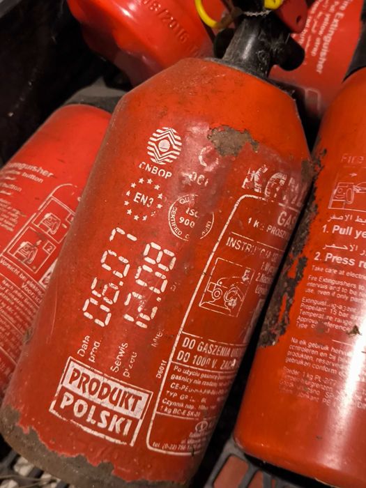Zestaw gaśnic 1kg Jockel / Produkt Polski – 6 sztuk (Przeterminowane)