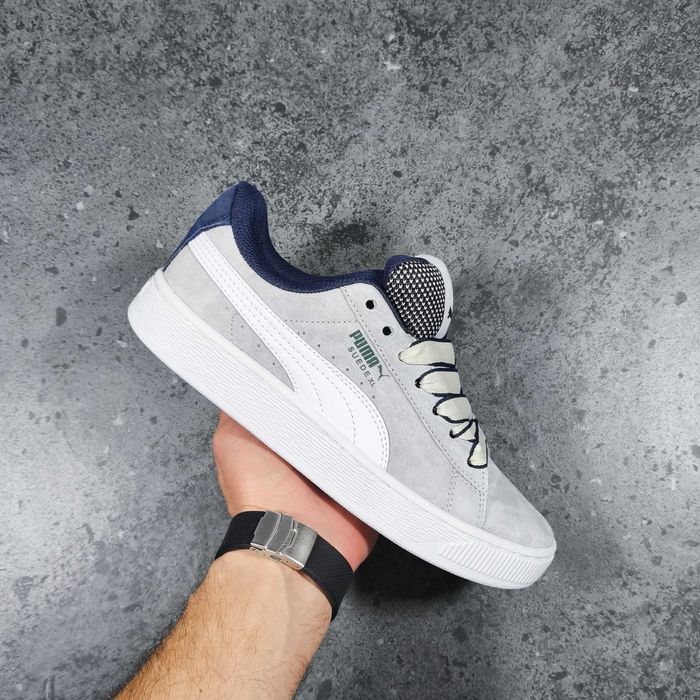 Кросівки чоловічі Puma Suede XL сірі замша розміри 38-45