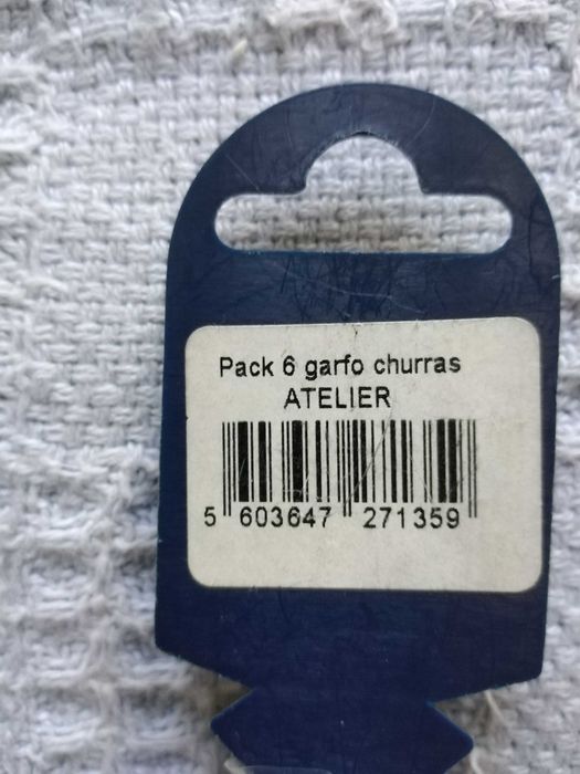 12 garfos para churrasco INOX. Novos!