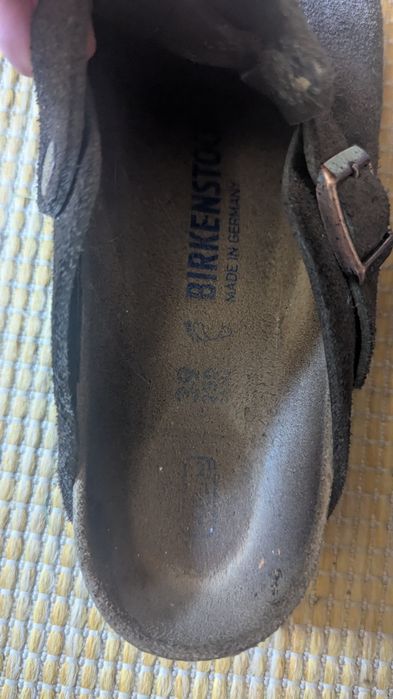 Birkenstock boston  сабо коричневі оригінальні 
Suede Leathermocha  са