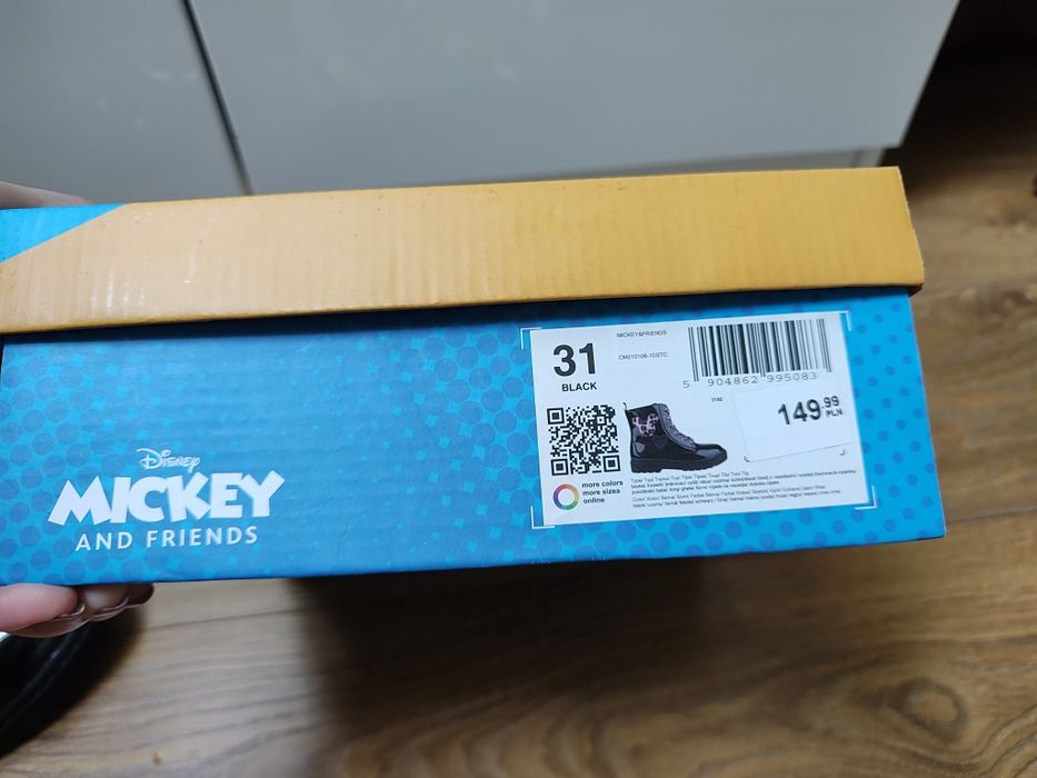 Buty zimowe, kozaki dla dziewczynki 31 Mickey&Friends