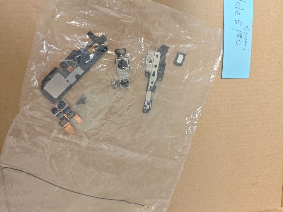 Xiaomi redmi note 6 pro запчастини дисплей плата динамік камера