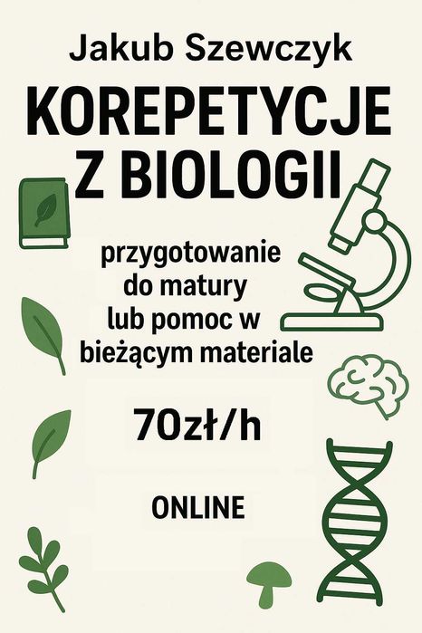 Korepetycje z Biologii - online