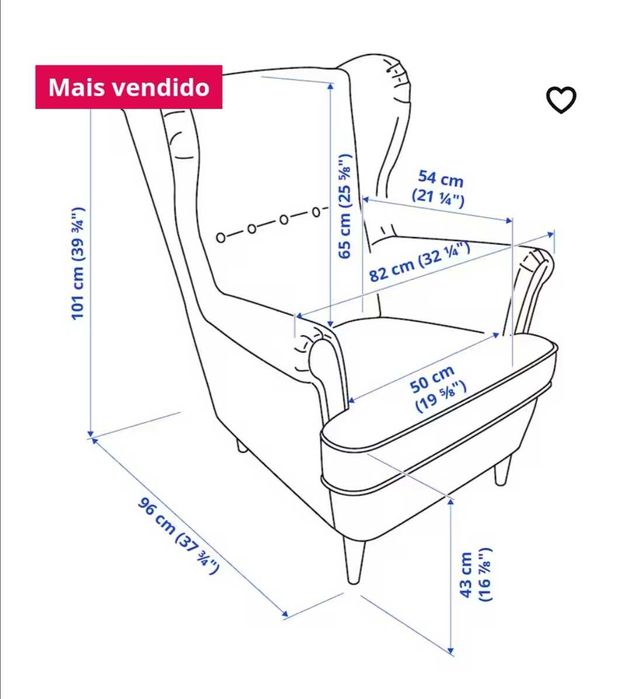 Poltrona Cinza Ikea