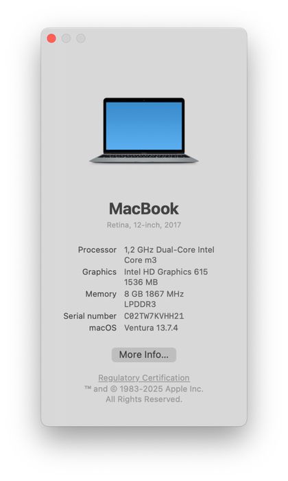 Macbook 12-inch 2017
