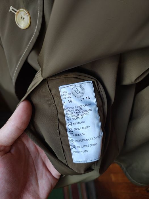 Bogner Чоловічий плащ тренч пальто Розмір М-Л Оригінальний Нейлон