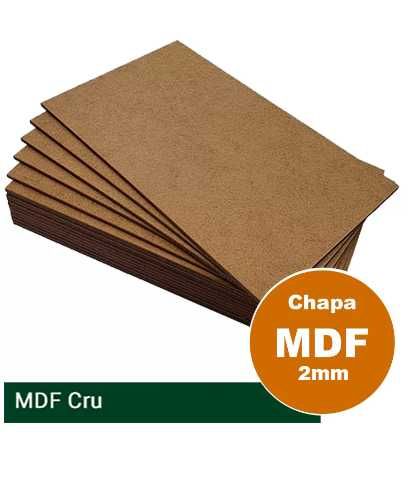 Conjunto 6 Placas MDF Cru 2mm C/600x400mm