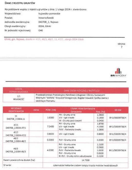 złoże kruszywa naturalnego Glinki I - Widok 3