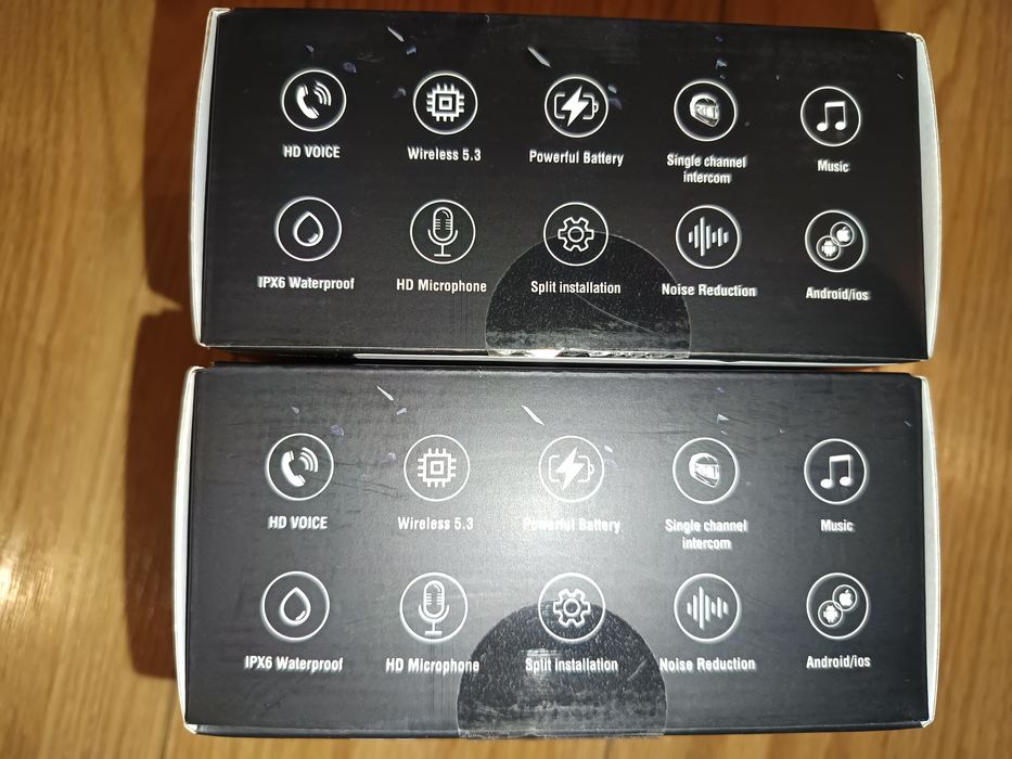 Kit 2 auriculares bluetooth para capacetes de mota