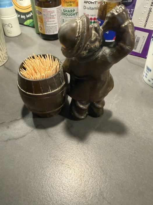 Подставка  под зубочистки бронза