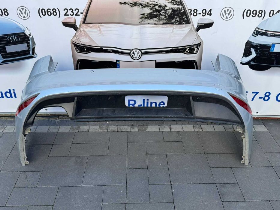 Бампер задній VAG для Volkswagen Golf 7 в кузові універсал до ресталінгу комплектний LA7W 5g9807421