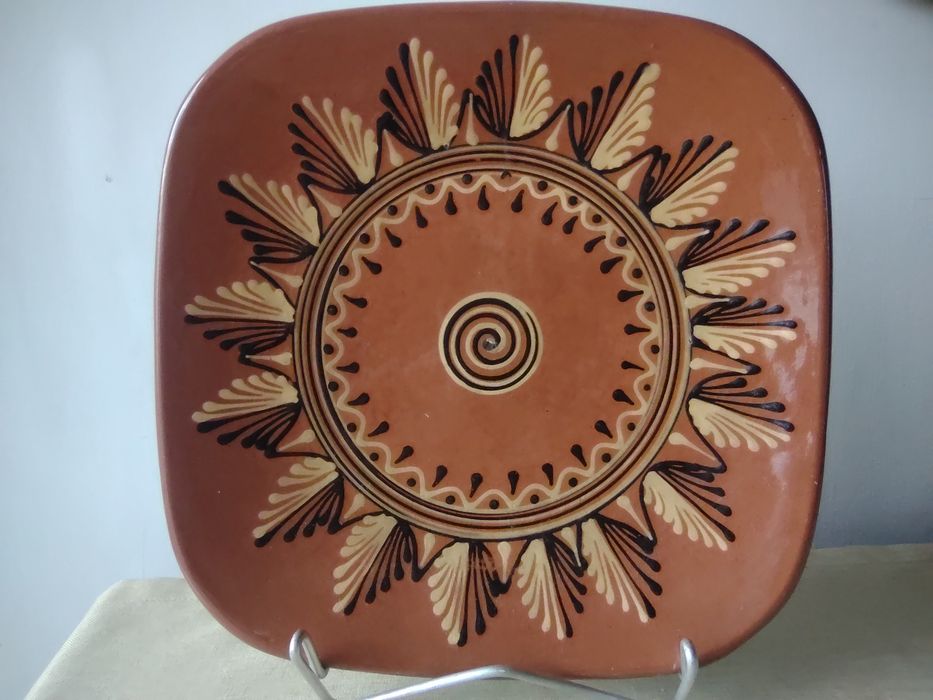Talerz 29cm ceramika Łysa Góra Kamionka kolekcja PRL