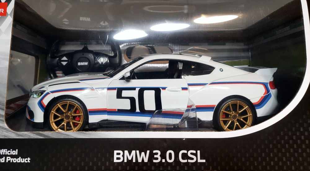 NOWY Samochód zdalnie sterowany BMW 3.0 CSL w skali 1:14, RC, RASTAR