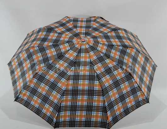 Зонт полуавтомат 10 спиц антиветер карбон клетка женский зонт мужской