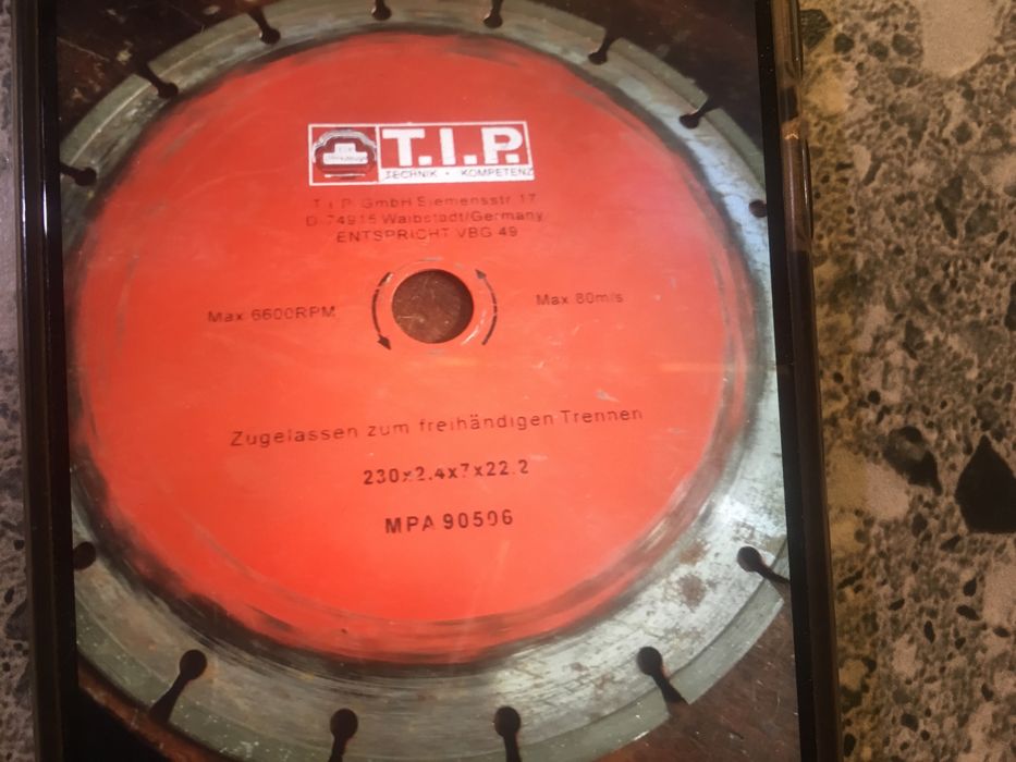 Круг отрезной 230 мм алмазный