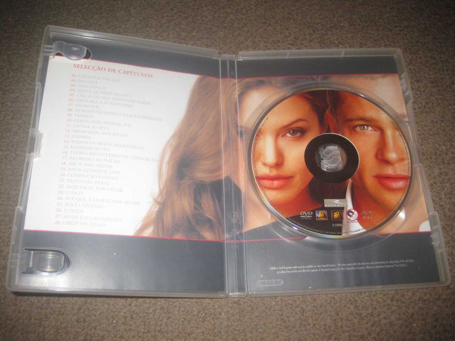 DVD "Mr. & Mrs. Smith" com Brad Pitt64550586622082122
