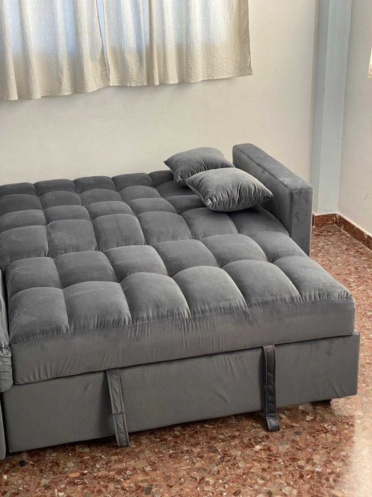Sofá-cama barato 210 cm, entrega grátis até sua casa