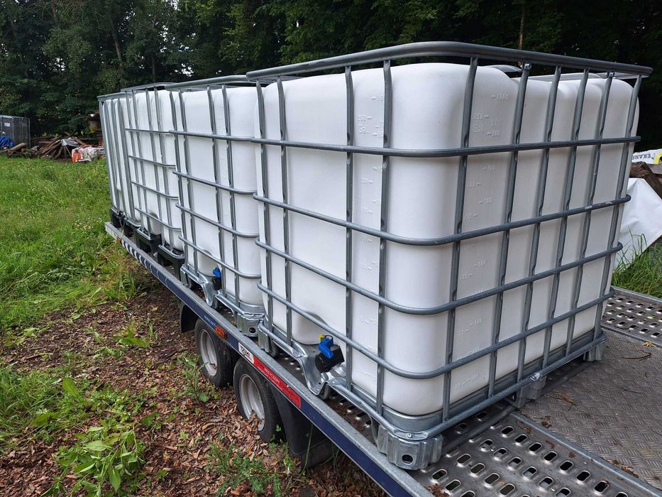 Zbiornik 1000 litrów, paleto-pojemnik 1000 litrów MAUZER (po spożywce)