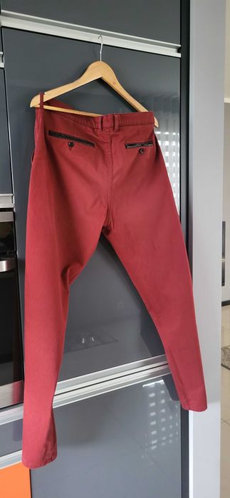 Spodnie męskie bordo