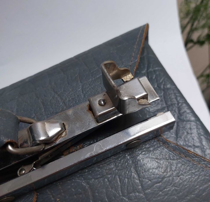 Kuferek w stylu retro skóra naturalna