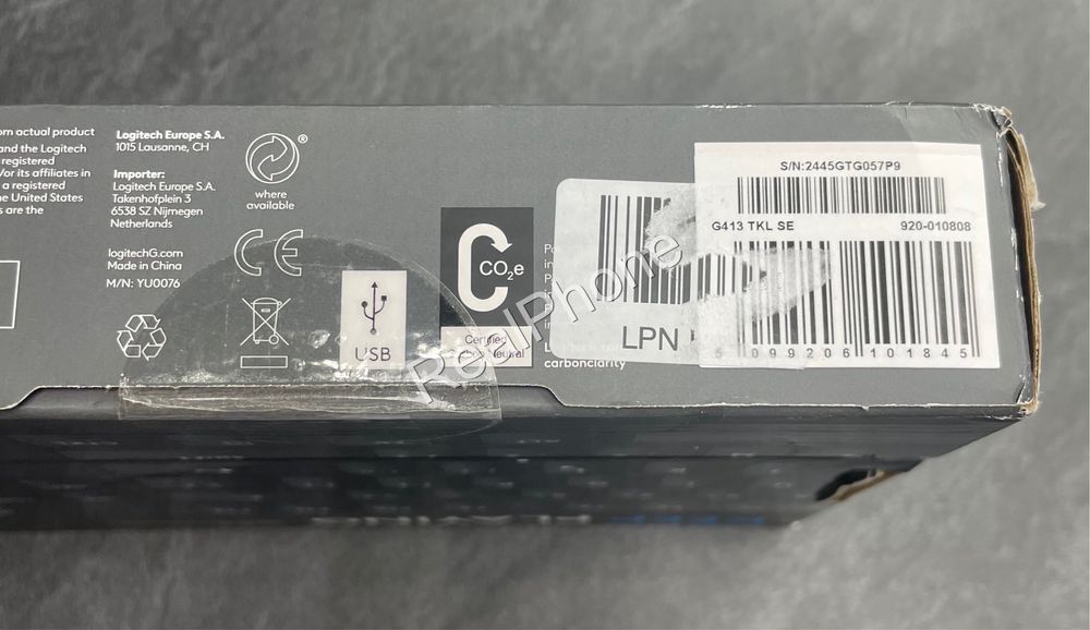 Клавіатура Logitech G413 TKL SE Black (920-010808)