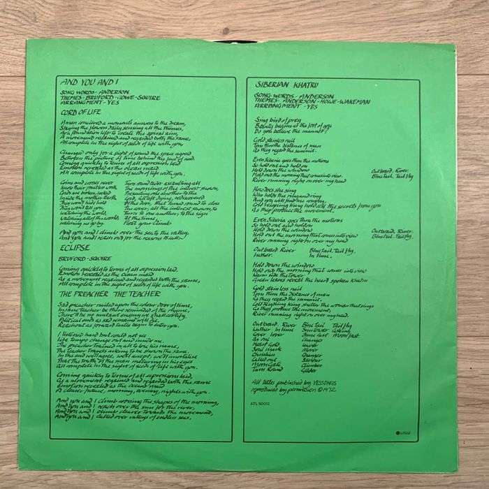 Vinil Yes Close to The Edge + Kim Carnes