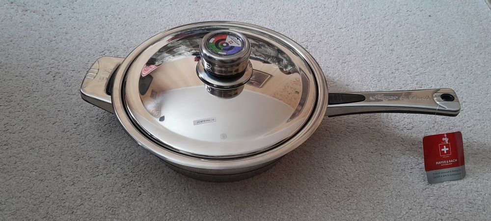 Сковорода сотейник нержавіюча сталь Mayer Bach Switzerland нержавійка