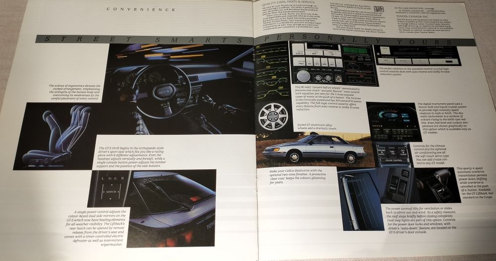 Revista Promocional Toyota Celica 1987