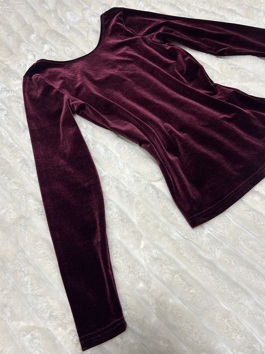 Бордова велюрова кофта жіноча нарядна святкова